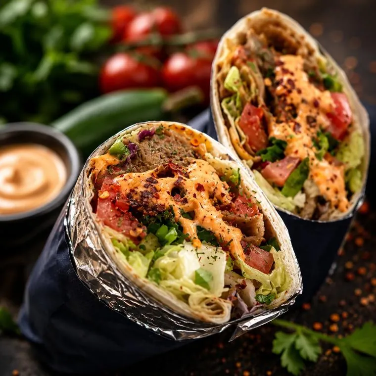 Dürüm Rollos frisch gerollt